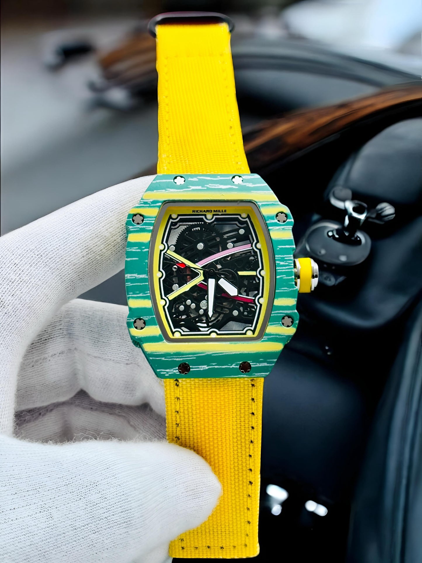 High-Performance Quartz Carbon TPT Watch in Vibrant Orange Color Option Available
