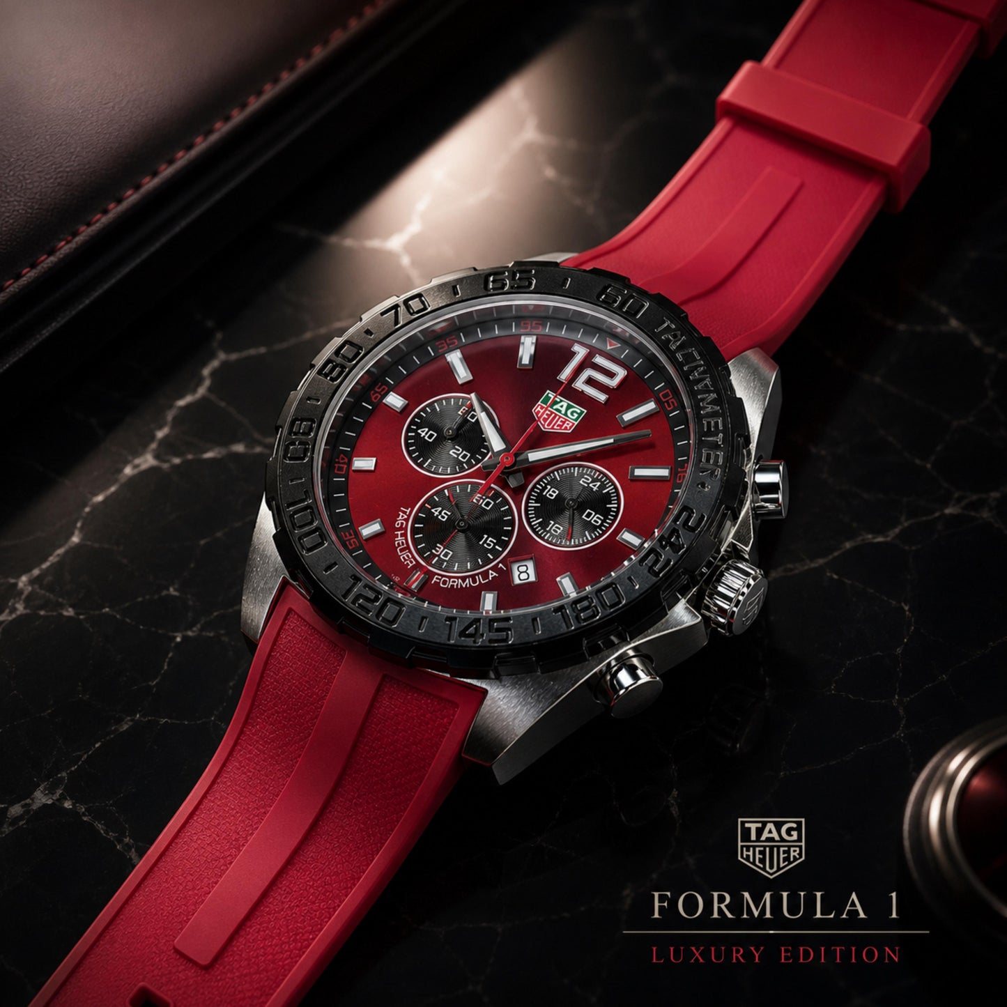 Buy Formula 1 Style Chronograph Men's Watch with Color Silicone Straps Online in India