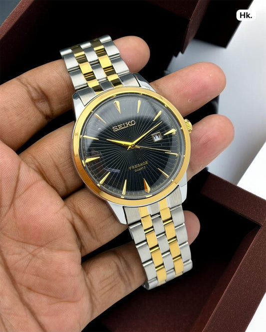 Mens Watch Two Tone Belt (Quartz)