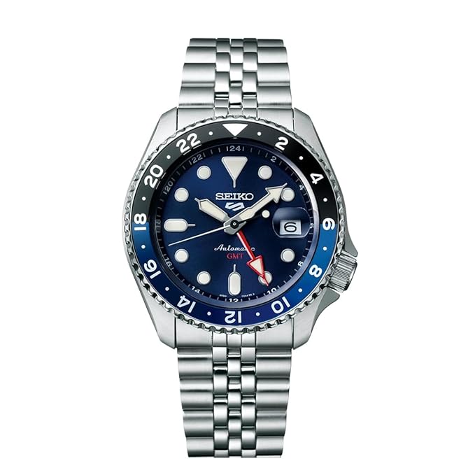 Buy Sports Quartz  GMT Orange Dial Stainless Steel Watch for Men Online in India