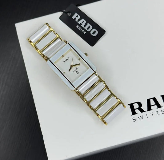 Buy Jubile White Ceramic Gold Tone Mens's Watch Online in India